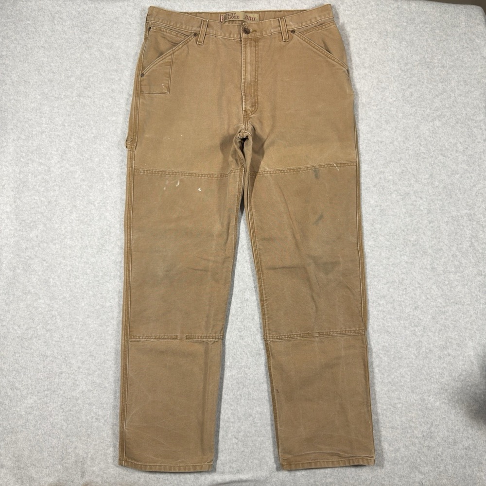 Levis Duck Canvas Double Knee Pants 38x34 Vintage 505 Utility Relaxed Work Pants